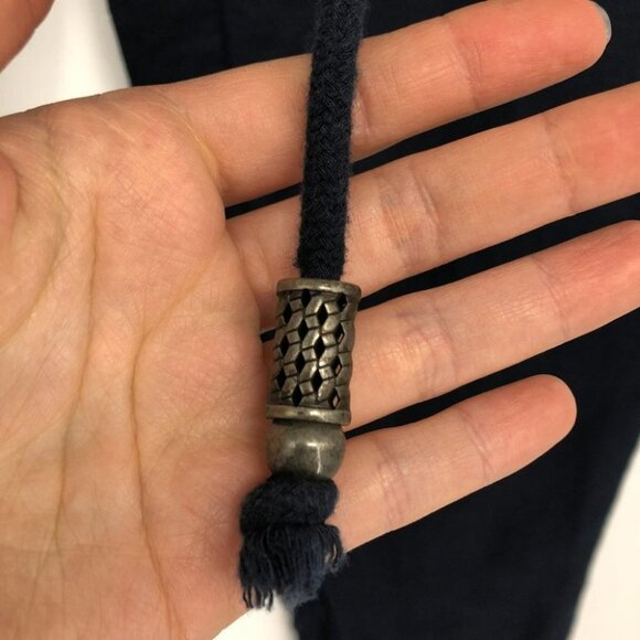 Orsay Navy blue drawstring waist trousers 3 pocket waist 30-32 - Picture 11 of 14